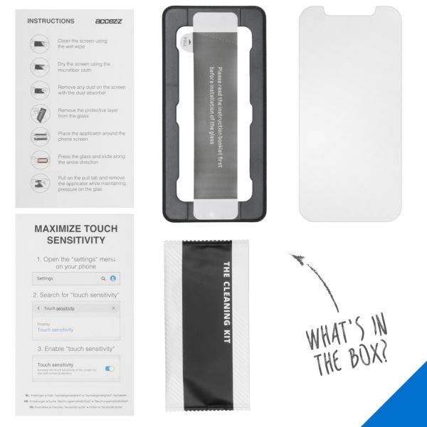 Accezz Glass Screenprotector + Applicator iPhone 12 Mini
