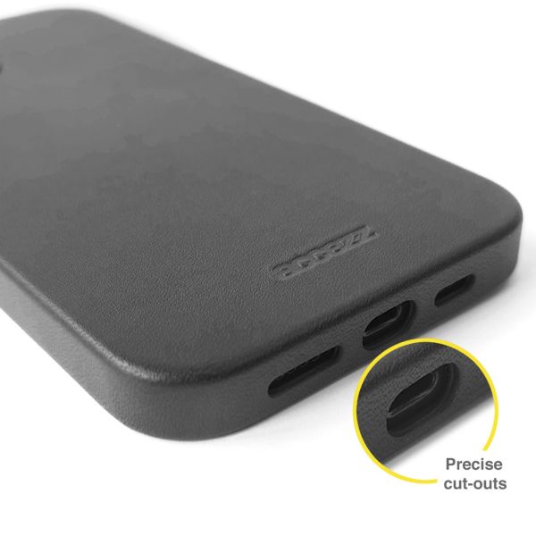 Leather Backcover mit MagSafe für das iPhone 12 Mini - Schwarz
