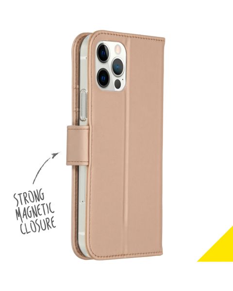 Wallet TPU Klapphülle für das iPhone 12 (Pro) - Gold