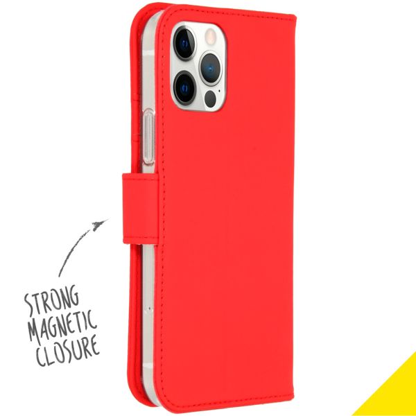 Wallet TPU Klapphülle für das iPhone 12 (Pro) - Rot