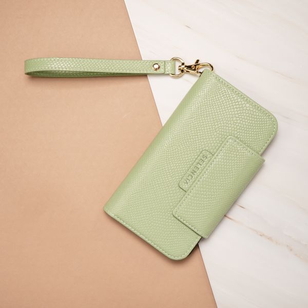 Llyr 2-in-1 Uitneembare Slang Bookcase iPhone 12 (Pro) - Groen / Green