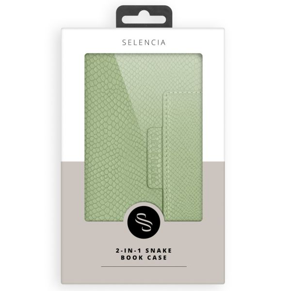 Llyr 2-in-1 Uitneembare Slang Bookcase iPhone 12 (Pro) - Groen / Green