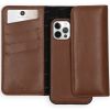 Selencia Uitneembare Vegan Lederen Clutch iPhone 12 (Pro) - Bruin / Braun  / Brown