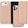 Selencia Uitneembare Vegan Lederen Clutch iPhone 12 (Pro) - Roze / Rosa / Pink