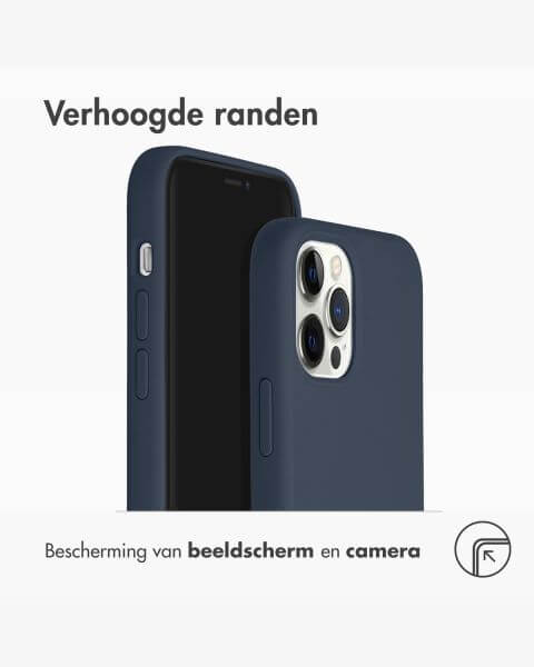 Accezz Liquid Silicone Backcover met MagSafe iPhone 12 (Pro)