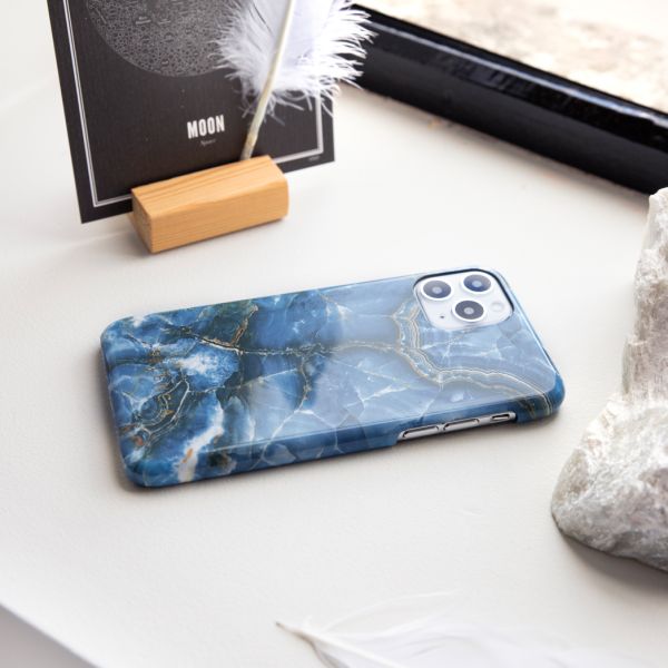 Selencia Maya Fashion Backcover iPhone 13 - Marble Black