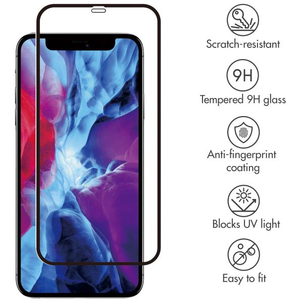 Premium Screen Protector aus gehärtetem Glas für das iPhone 12 Pro Max - Schwarz