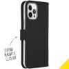 Wallet TPU Klapphülle für das iPhone 12 Pro Max - Schwarz