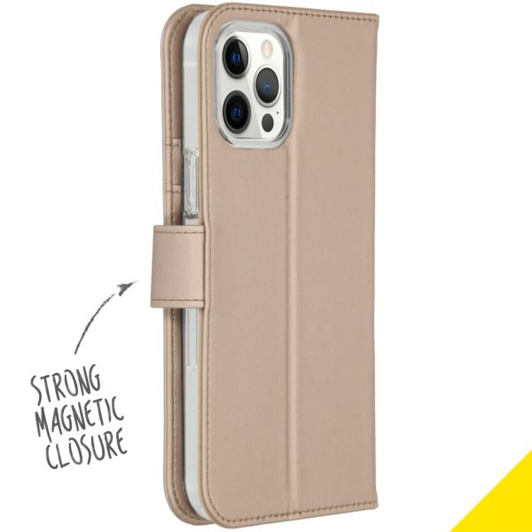 Wallet TPU Klapphülle für das iPhone 12 Pro Max - Gold