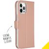 Wallet TPU Klapphülle für das iPhone 12 Pro Max - Roségold