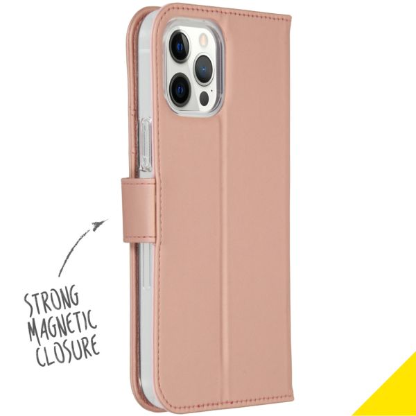 Wallet TPU Klapphülle für das iPhone 12 Pro Max - Roségold