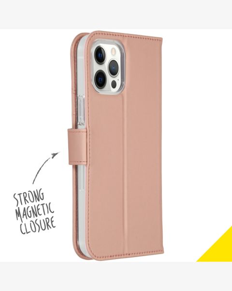Wallet TPU Klapphülle für das iPhone 12 Pro Max - Roségold