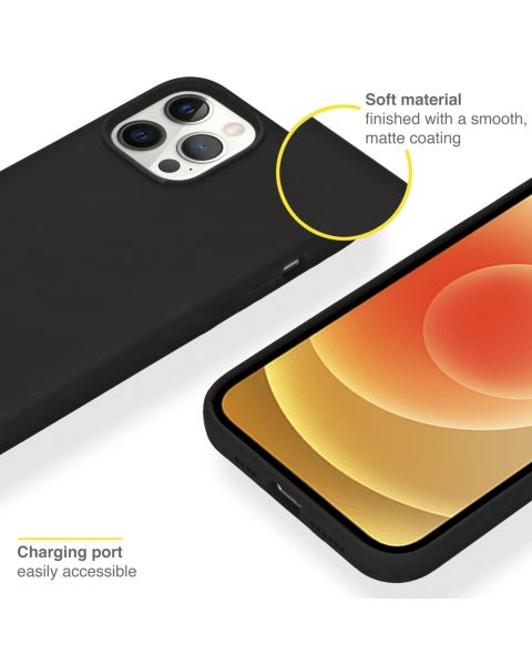Accezz Liquid Silicone Backcover met MagSafe iPhone 12 Pro Max