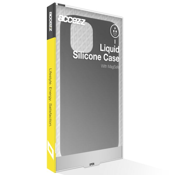 Accezz Liquid Silicone Backcover met MagSafe iPhone 12 Pro Max