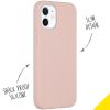 Liquid Silikoncase für das iPhone 12 Mini - Rosa