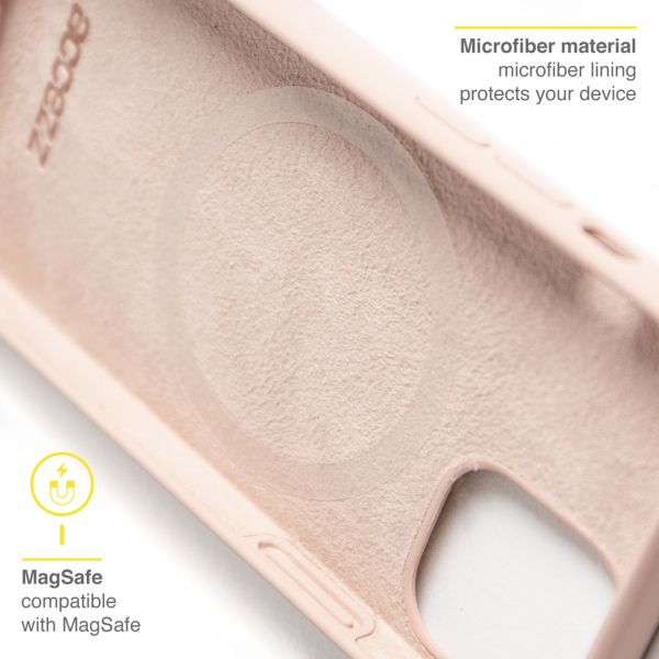 Liquid Silikoncase mit MagSafe für das iPhone 12 Mini - Rosa