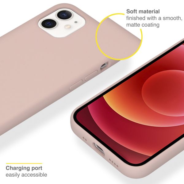 Liquid Silikoncase mit MagSafe für das iPhone 12 Mini - Rosa