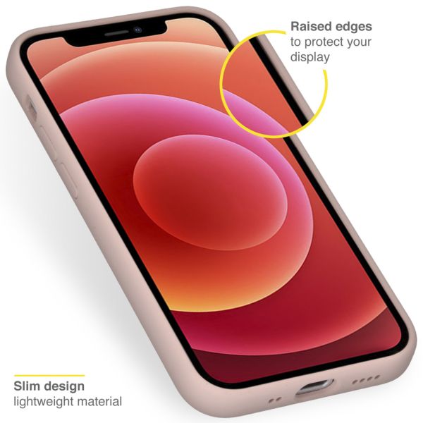 Liquid Silikoncase mit MagSafe für das iPhone 12 Mini - Rosa