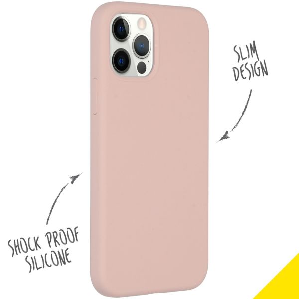 Liquid Silikoncase für das iPhone 12 (Pro) - Rosa