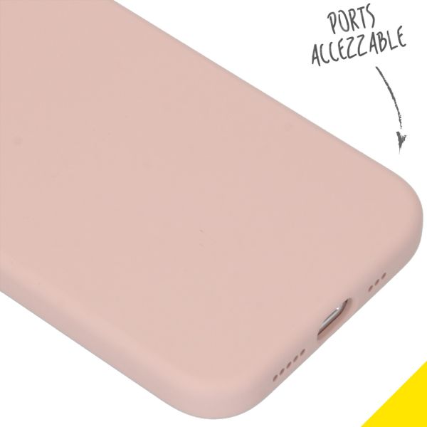 Liquid Silikoncase für das iPhone 12 (Pro) - Rosa
