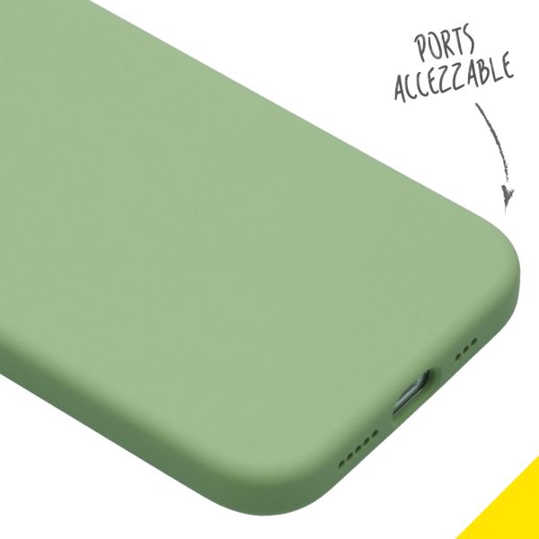 Liquid Silikoncase für das iPhone 12 (Pro) - Grün