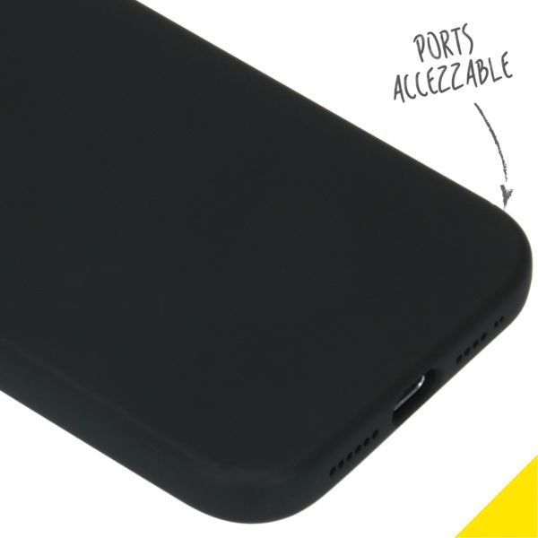 Liquid Silikoncase für das iPhone 12 Pro Max - Schwarz