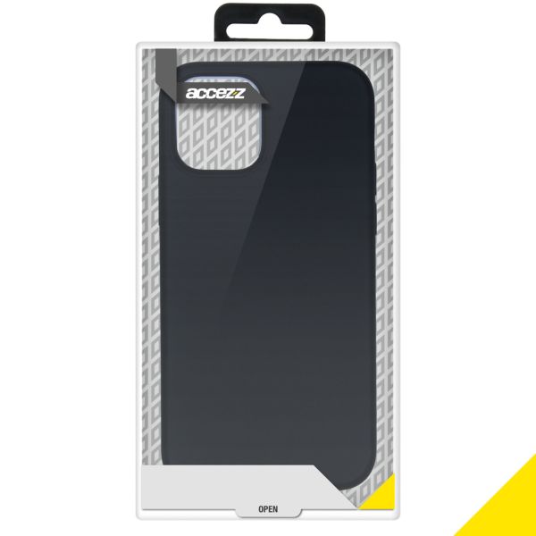 Liquid Silikoncase für das iPhone 12 Pro Max - Schwarz