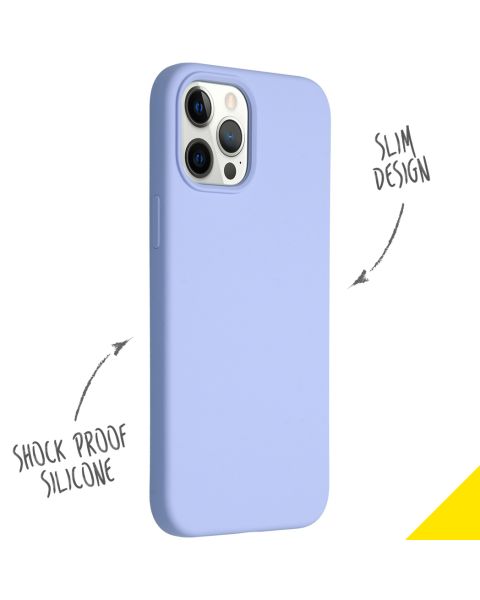 Liquid Silikoncase für das iPhone 12 Pro Max - Lila