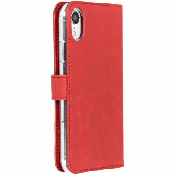 Echtleder Klapphülle Rot für das iPhone Xr