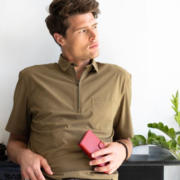 Echtleder Klapphülle Rot für das iPhone Xr