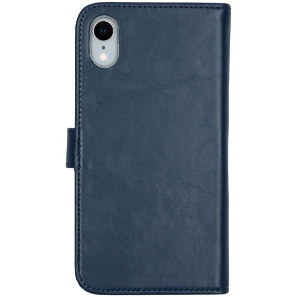 Echtleder Klapphülle Blau für das iPhone Xr