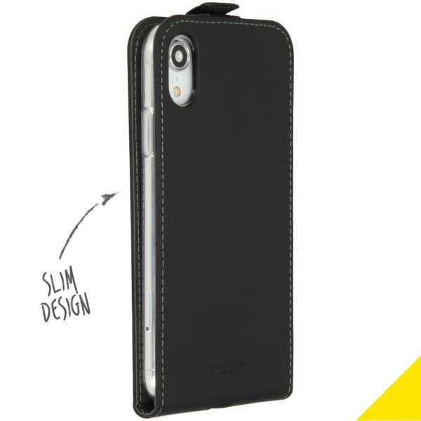 Accezz Flipcase iPhone Xr - Zwart / Schwarz / Black