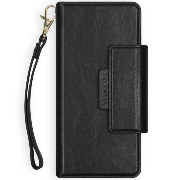 Selencia 2-in-1 Uitneembare Vegan Lederen Bookcase iPhone Xr - Zwart / Schwarz / Black