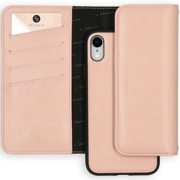 Eny Uitneembare Vegan Lederen Clutch iPhone Xr - Roze - Roze / Pink