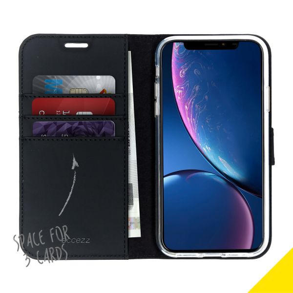 Wallet TPU Klapphülle Schwarz für das iPhone Xr