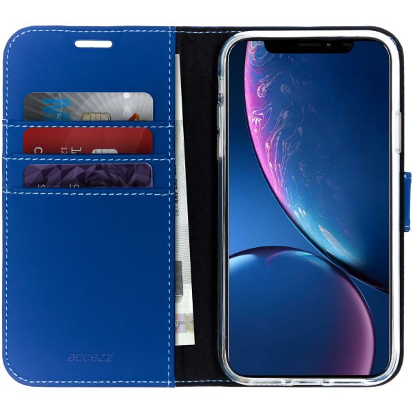 Wallet TPU Klapphülle Blau für das iPhone Xr