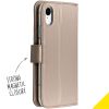 Wallet TPU Klapphülle Gold für das iPhone Xr