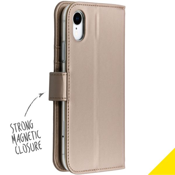 Wallet TPU Klapphülle Gold für das iPhone Xr