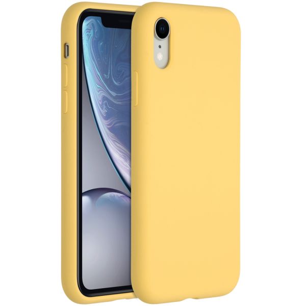 Liquid Silicone Backcover iPhone Xr - Yellow - Geel / Yellow