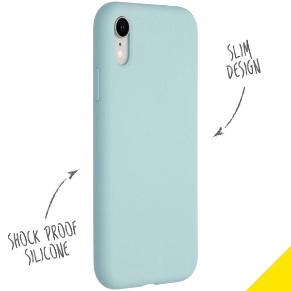 Liquid Silikoncase für das iPhone Xr - Hellblau