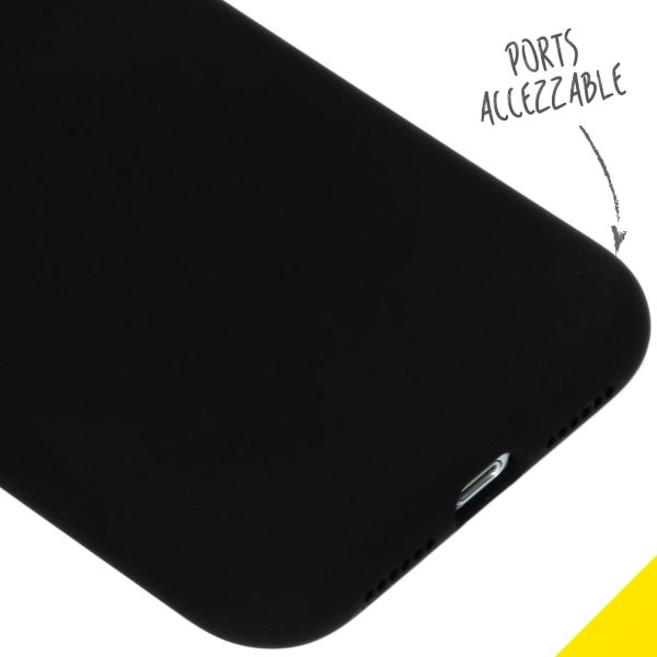 Liquid Silikoncase Schwarz für das iPhone Xr