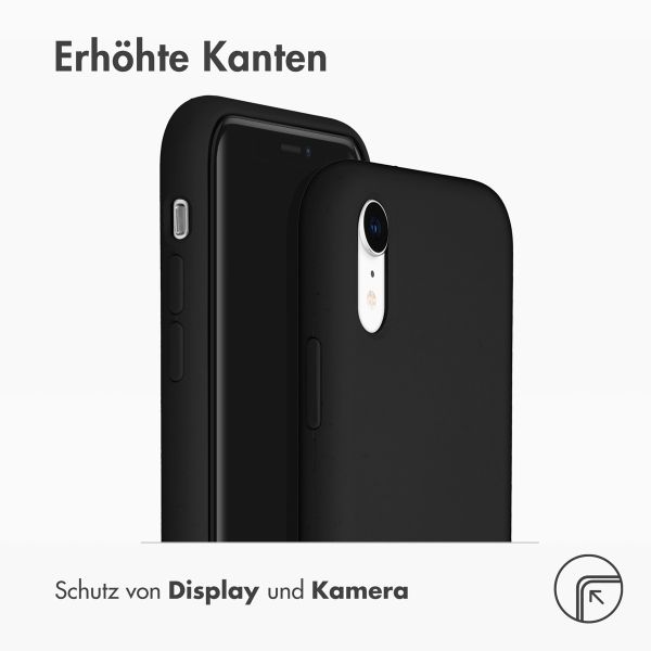 Liquid Silikoncase Schwarz für das iPhone Xr