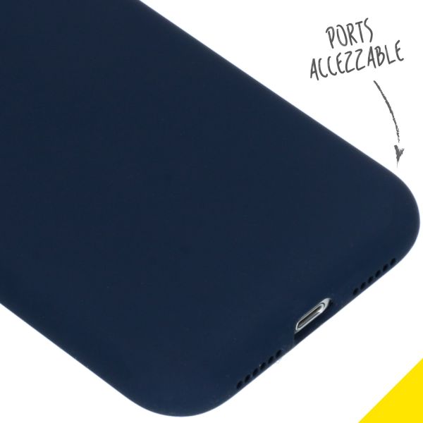 Liquid Silikoncase Blau für das iPhone Xr