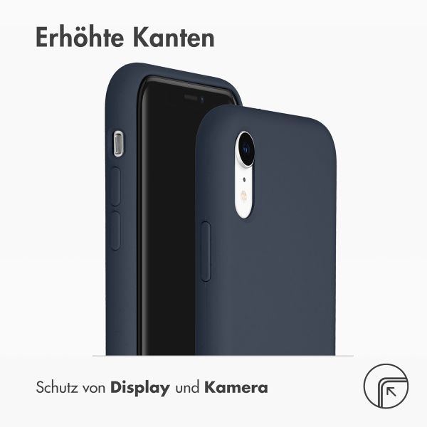 Liquid Silikoncase Blau für das iPhone Xr