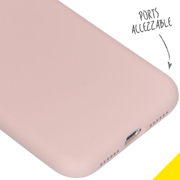 Liquid Silikoncase Rosa für das iPhone Xr