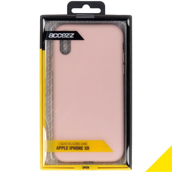 Liquid Silikoncase Rosa für das iPhone Xr