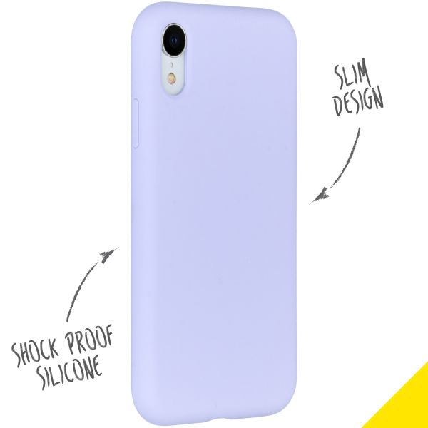 Liquid Silikoncase Lila für das iPhone Xr