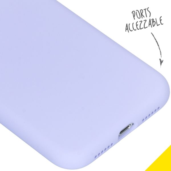 Liquid Silikoncase Lila für das iPhone Xr