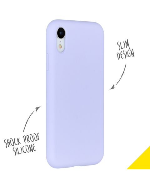 Liquid Silikoncase Lila für das iPhone Xr