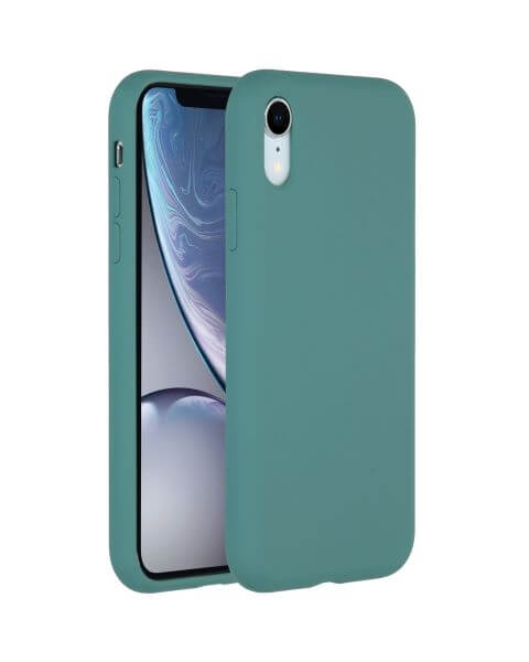 Liquid Silikoncase Dunkelgrün für das iPhone Xr